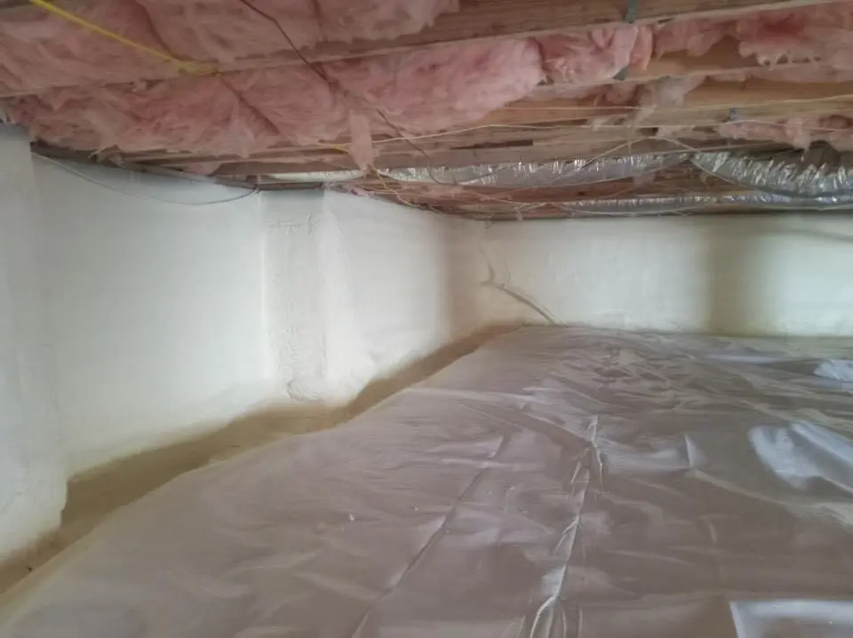Crawl space encapsulation with closed-cell spray foam for Roof Leak Repair in Rio Rancho