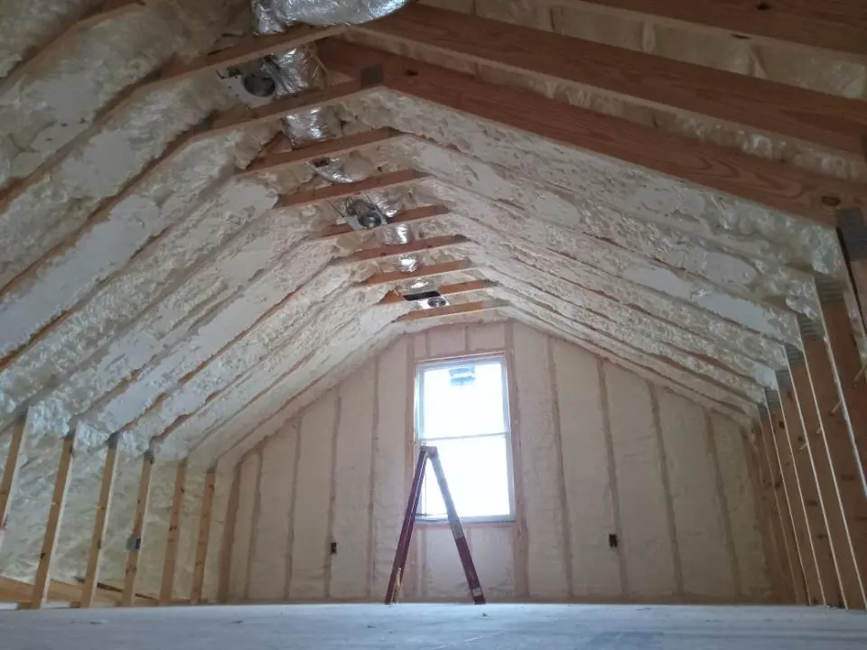 Spray foam roofing application for Crawl Space Insulation project in Rio Rancho